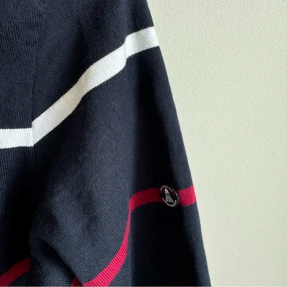 Barbour Oyster Striped Dress Blue Multi Size 6 Cotton - Picture 8 of 14